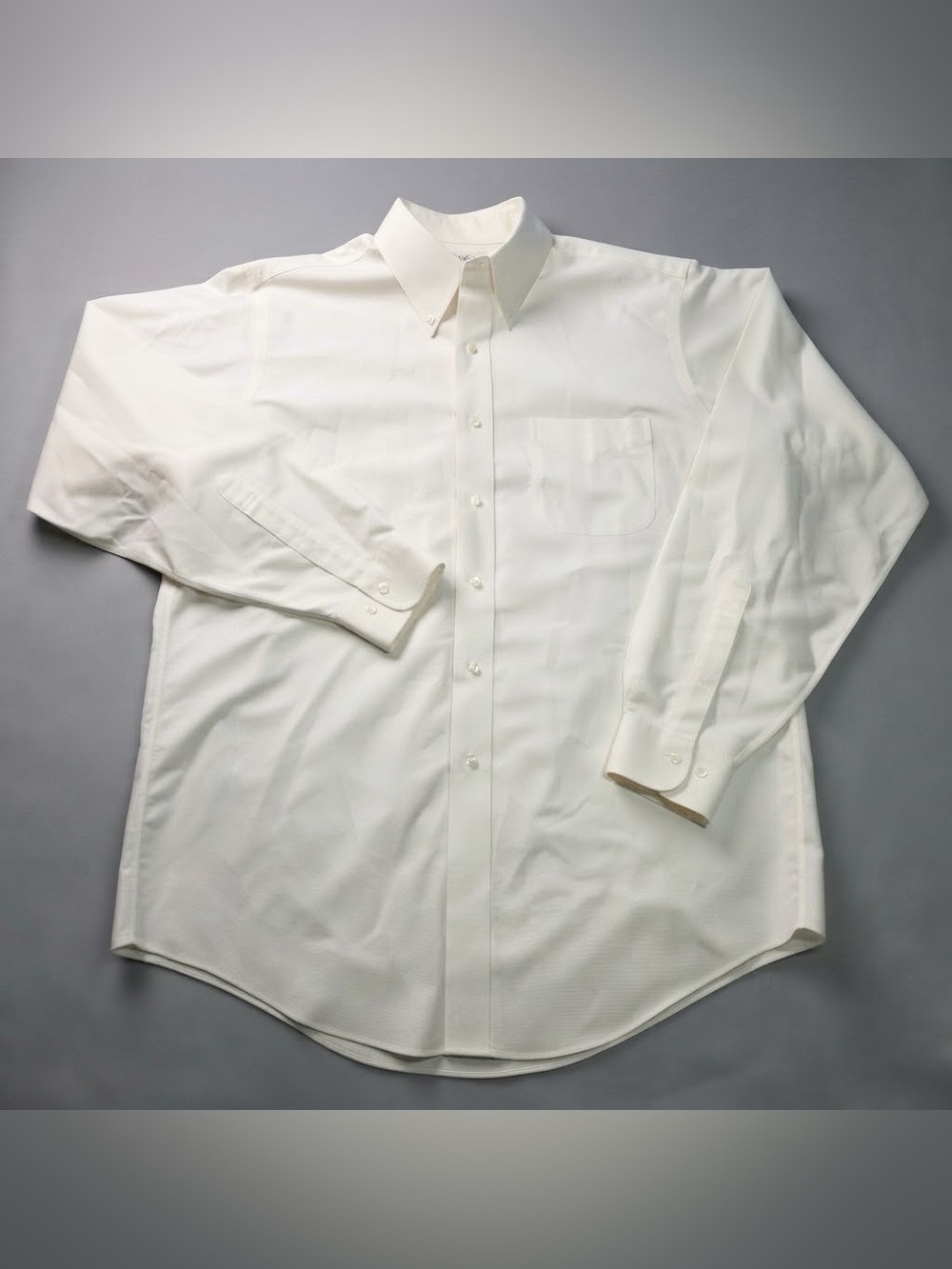 Brooks Brothers Dress Shirt Mens 16-34/35 White Non-Iron Supima Cotton